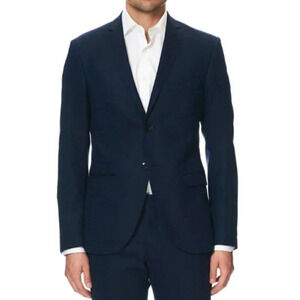 Tiger Of Sweden Mens Size 52 Navy Wool Jil 9 Button Blazer
